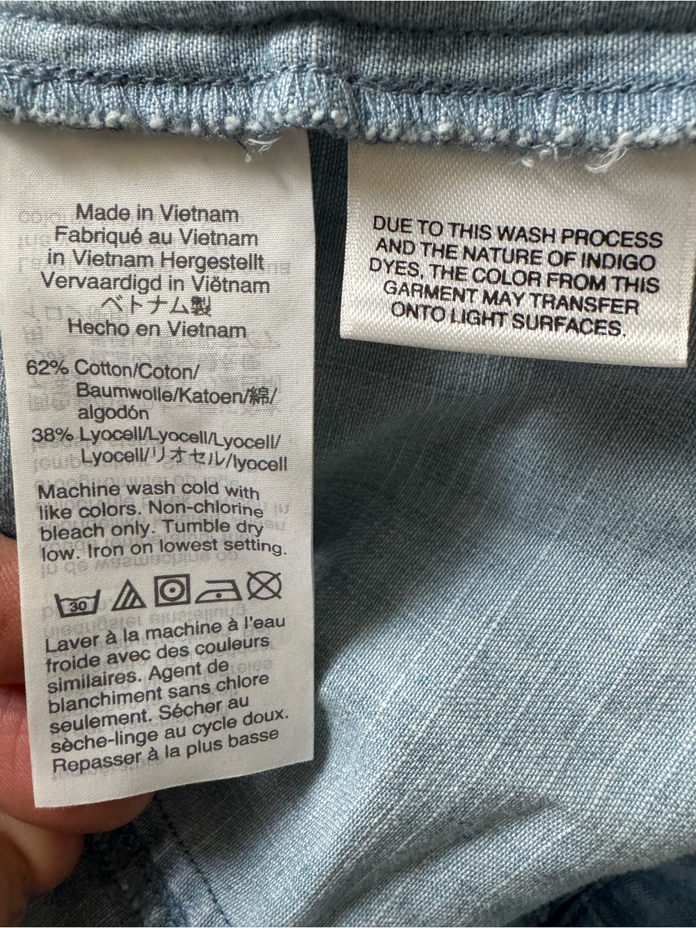 Madewell Light Blue Chambray Button-Front Mini Dress - Picture 10 of 10